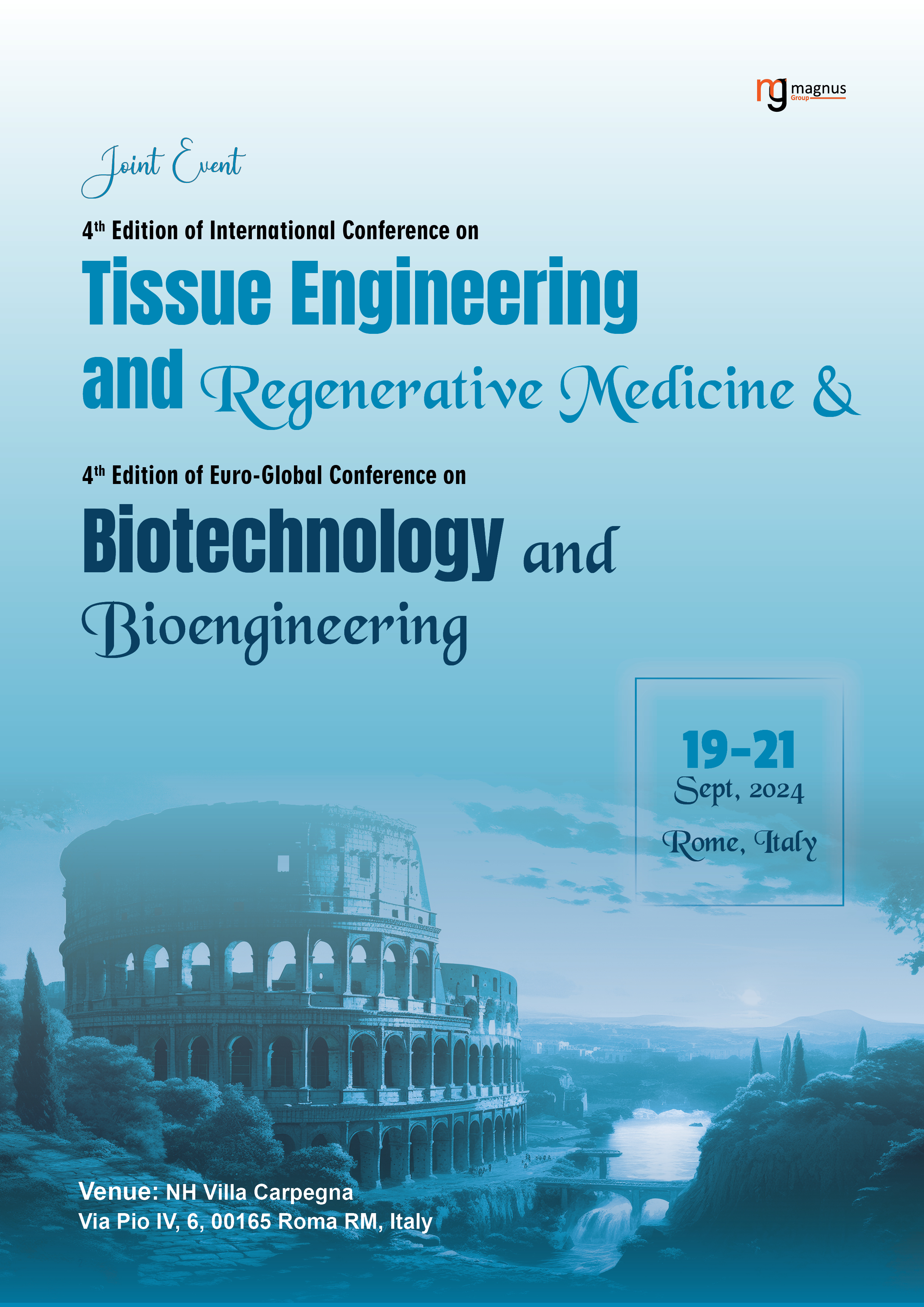 4th Edition of Euro-Global Conference on Biotechnology and Bioengineering | Rome, Italy Book